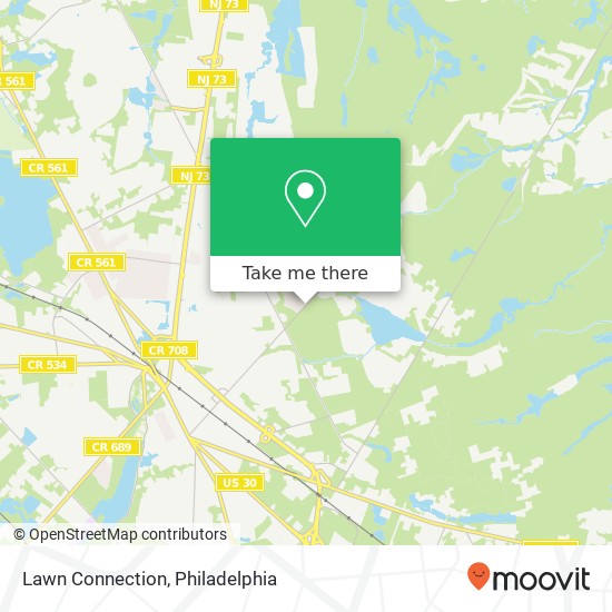 Lawn Connection map