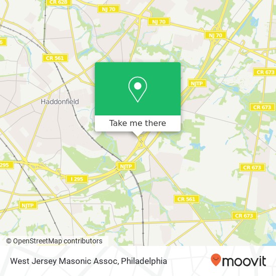 Mapa de West Jersey Masonic Assoc