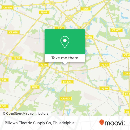 Mapa de Billows Electric Supply Co