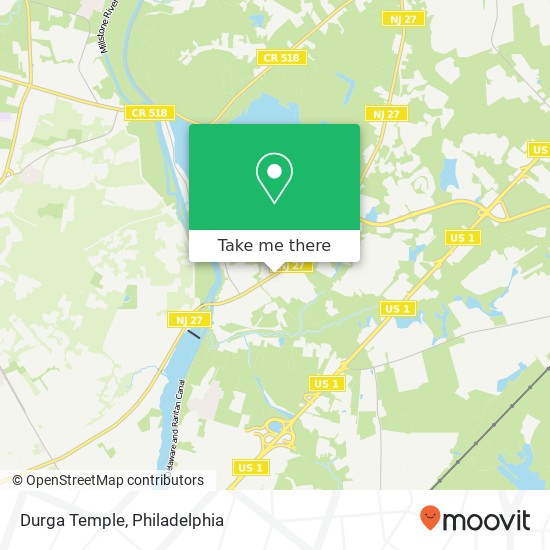 Mapa de Durga Temple