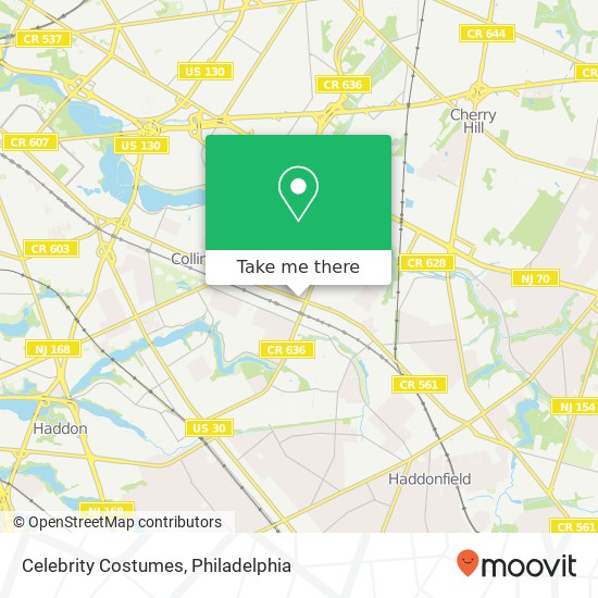 Celebrity Costumes map