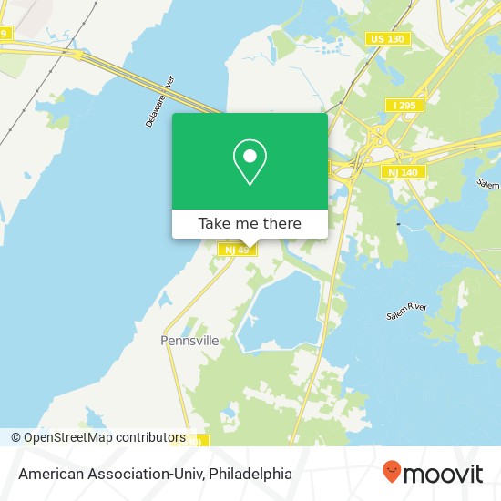 American Association-Univ map