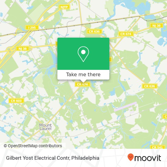 Gilbert Yost Electrical Contr map