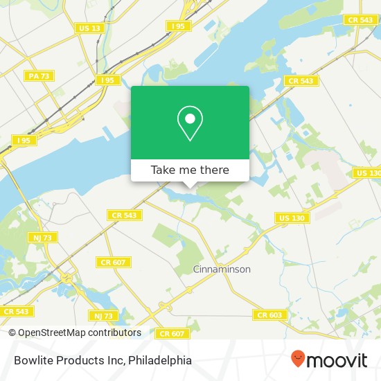 Bowlite Products Inc map