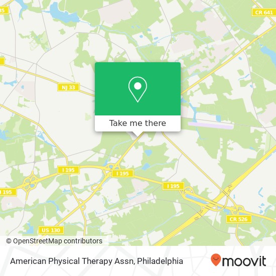 American Physical Therapy Assn map