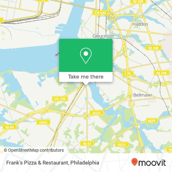 Mapa de Frank's Pizza & Restaurant