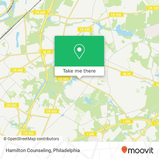 Hamilton Counseling map