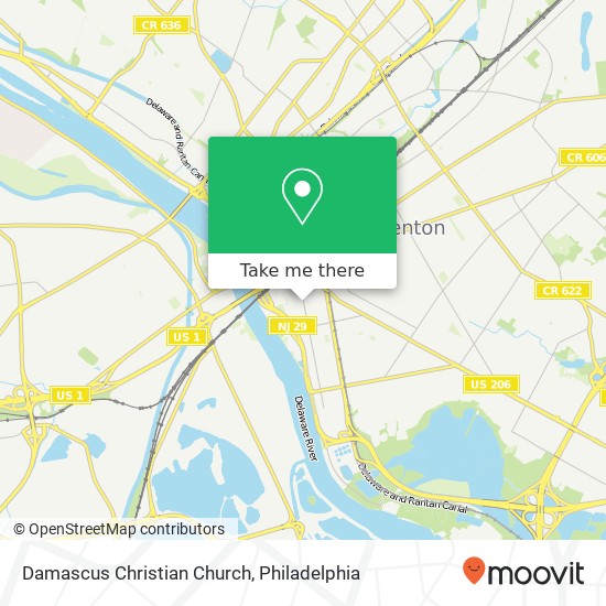 Mapa de Damascus Christian Church