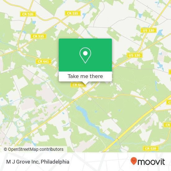 M J Grove Inc map