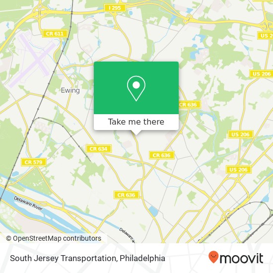 South Jersey Transportation map