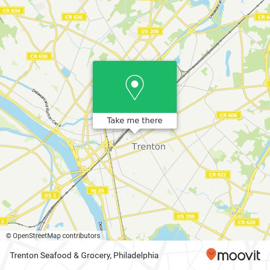 Trenton Seafood & Grocery map