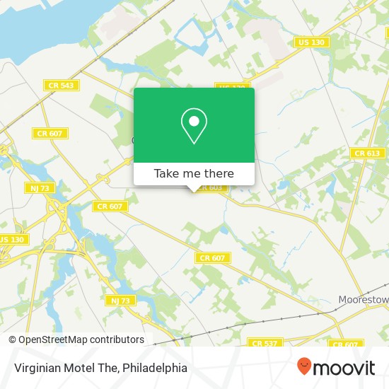 Virginian Motel The map