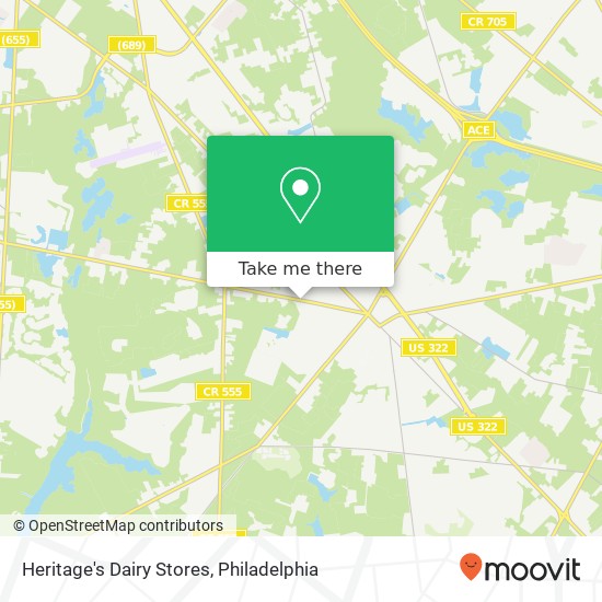 Heritage's Dairy Stores map