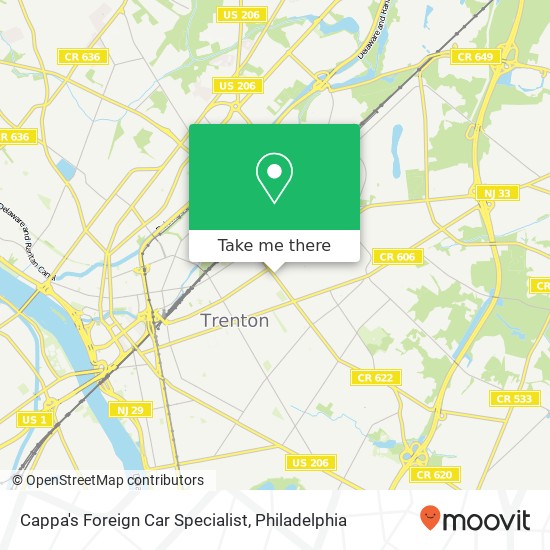 Cappa's Foreign Car Specialist map