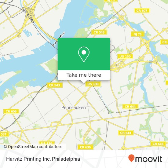 Mapa de Harvitz Printing Inc