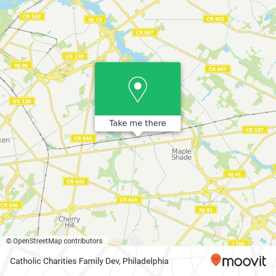 Catholic Charities Family Dev map