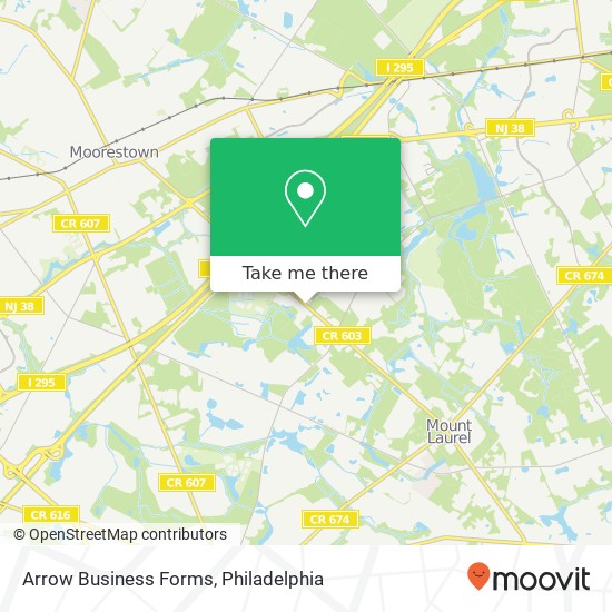 Arrow Business Forms map