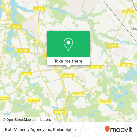 Mapa de Bob Maneely Agency Inc