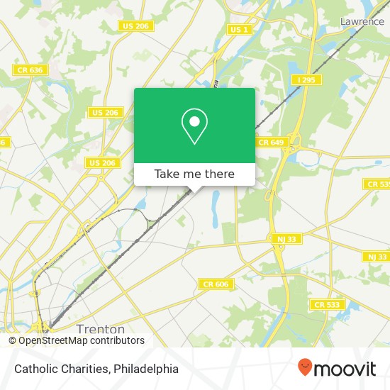 Catholic Charities map