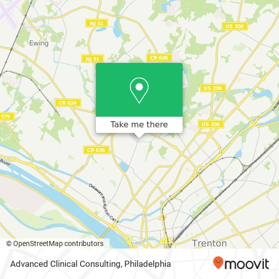 Advanced Clinical Consulting map