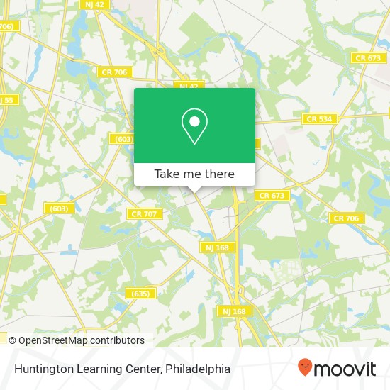 Huntington Learning Center map