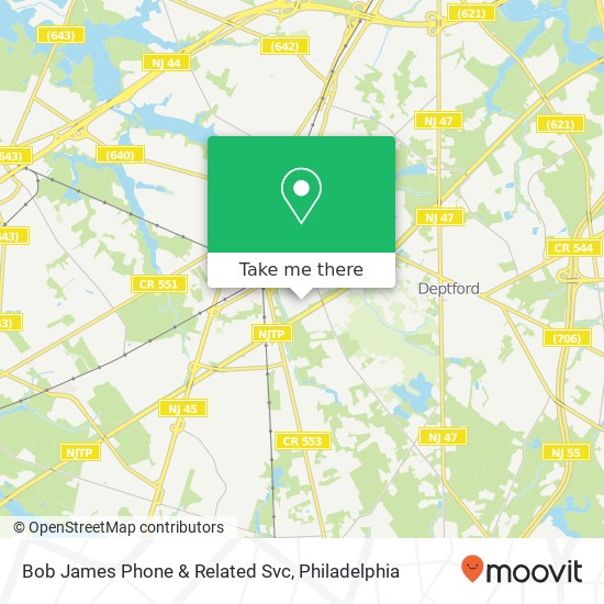 Mapa de Bob James Phone & Related Svc