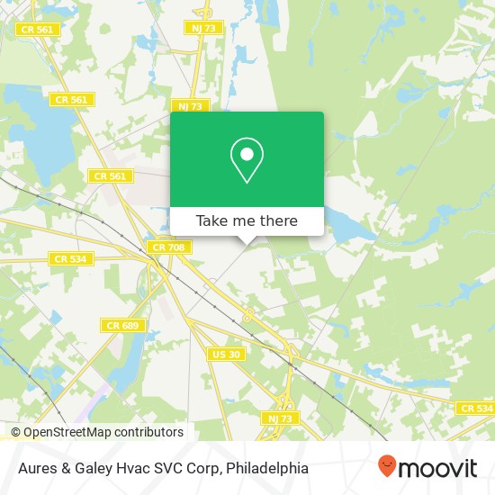 Aures & Galey Hvac SVC Corp map