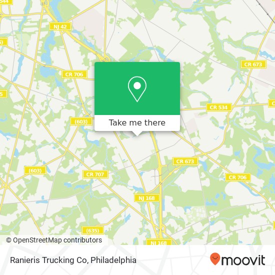 Ranieris Trucking Co map