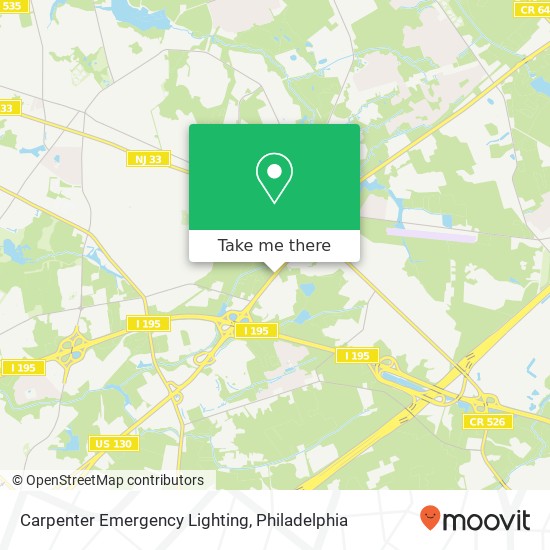 Mapa de Carpenter Emergency Lighting