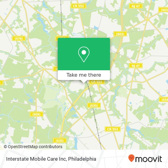 Interstate Mobile Care Inc map
