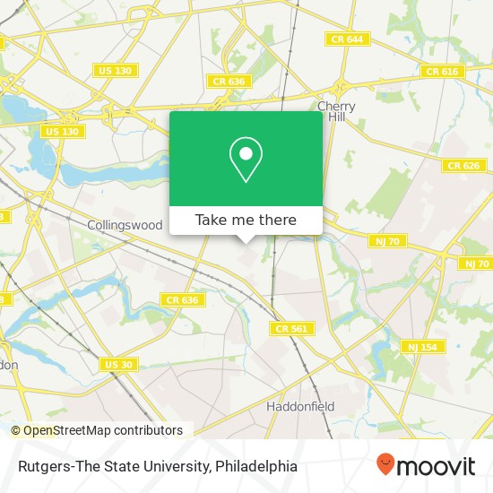 Rutgers-The State University map