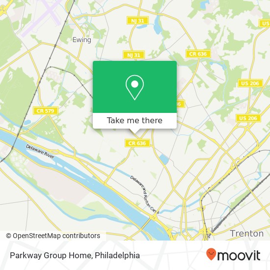 Mapa de Parkway Group Home