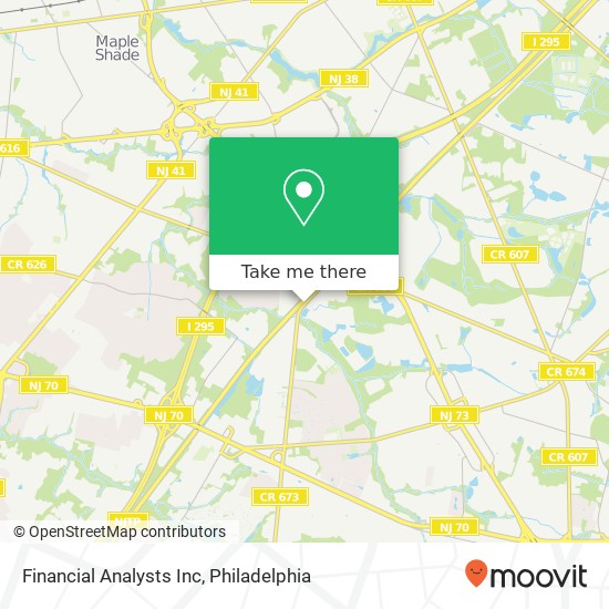 Financial Analysts Inc map