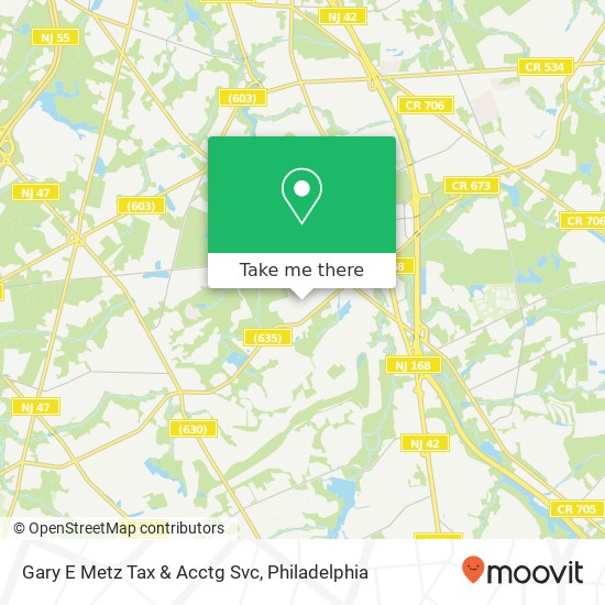 Gary E Metz Tax & Acctg Svc map