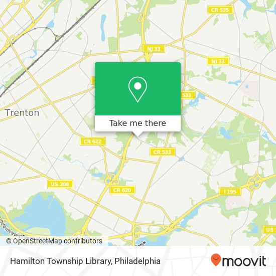 Hamilton Township Library map