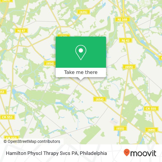 Hamilton Physcl Thrapy Svcs PA map