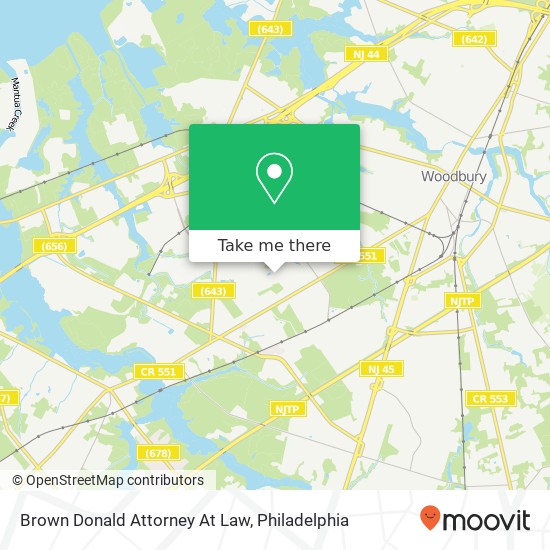 Brown Donald Attorney At Law map