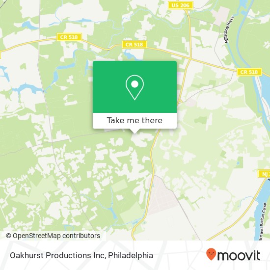 Oakhurst Productions Inc map
