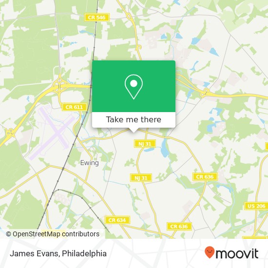 James Evans map