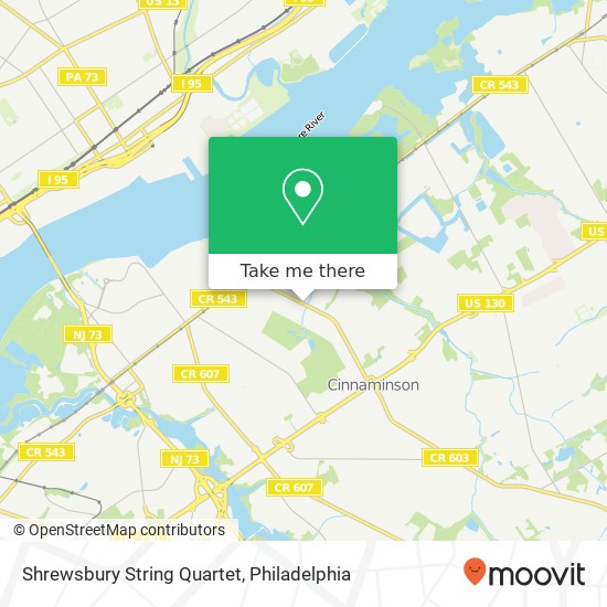 Mapa de Shrewsbury String Quartet