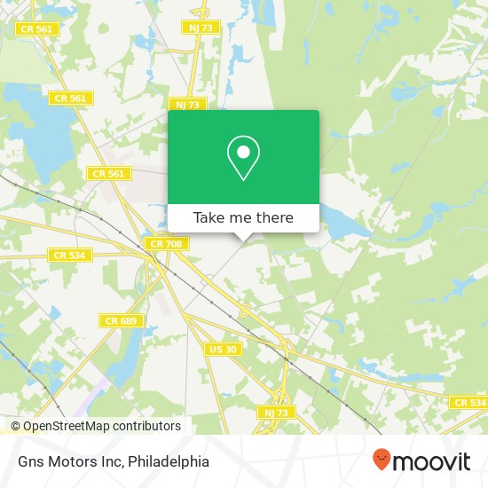 Gns Motors Inc map