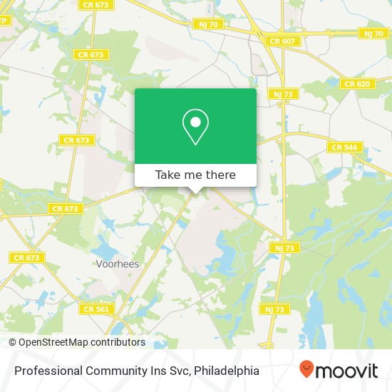 Professional Community Ins Svc map