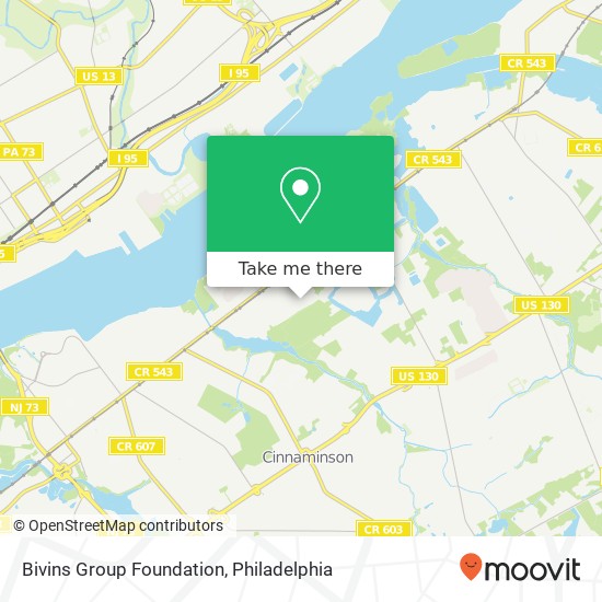 Bivins Group Foundation map
