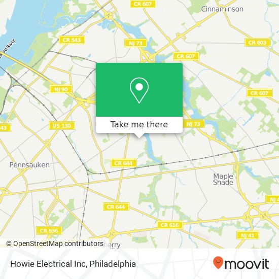 Howie Electrical Inc map