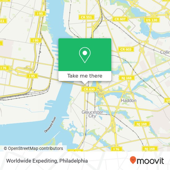 Worldwide Expediting map