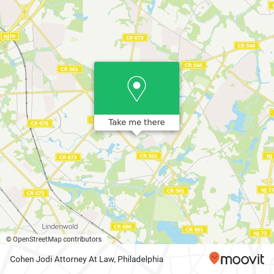 Cohen Jodi Attorney At Law map