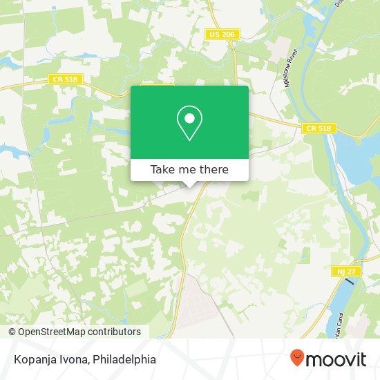 Mapa de Kopanja Ivona