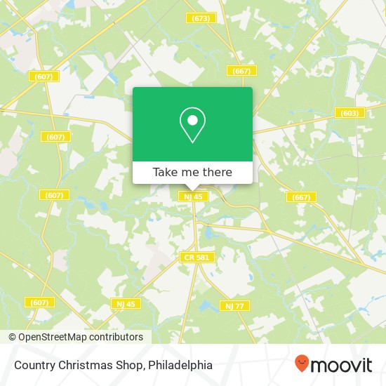 Country Christmas Shop map