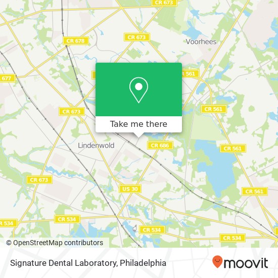 Mapa de Signature Dental Laboratory