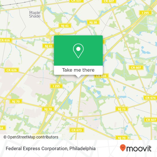 Federal Express Corporation map